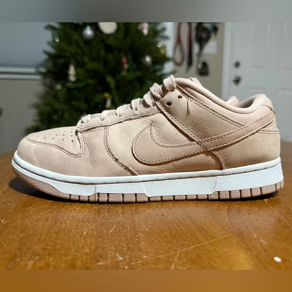 Women’s Nike Dunk Low PRM Pink Oxford Sneakers - Picture 7 of 10